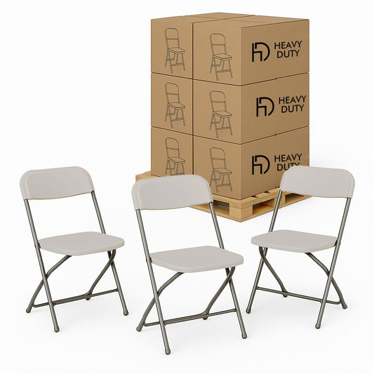 Heavy-Duty Plastic Folding Chairs – Pallet of 200 Chairs